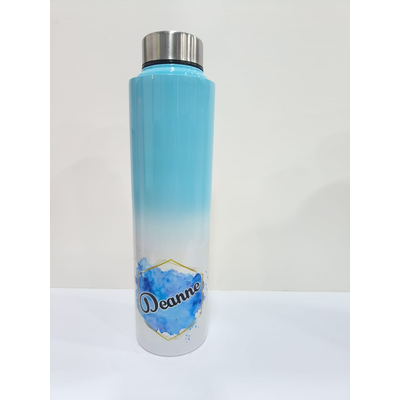 Personalized Steel Bottle - Dual Color Stainless Steel Water Bottle 900ml