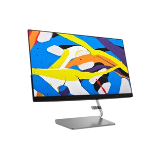 Q24i-10 Lenovo 24-inch FHD Monitor with 75Hz, 4ms, HDMI, VGA, AMD FreeSync, Built in Speaker (Black)