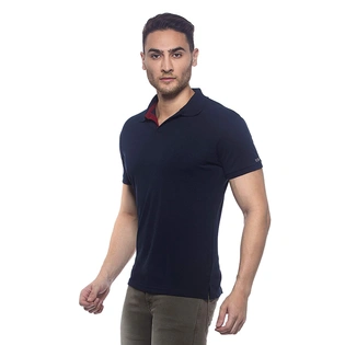 AMENDUS Polo Neck Tshirt NAVY