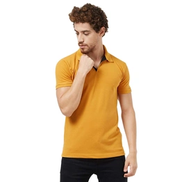 AMENDUS Polo Neck Tshirt MUSTED