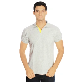 AMENDUS Polo Neck Tshirt GREY MEL