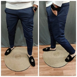 NAVY BLUE ARMMANI FORMAL CROPED PANTS