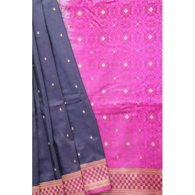 Blue Chunri Booti Handloom Banarasi Saree