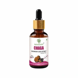 Mahogany Chaga Mushroom Liquid Extract 30 ML Glass Bottle with Dropper