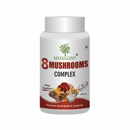 Mahogany 8 Mushrooms Complex Capsules- Combined Extracts of Eight Medicinal Mushrooms