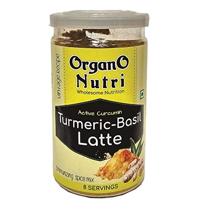 OrganoNutri Turmeric - Basil Latte 200g (2 Cans: 100g Each)