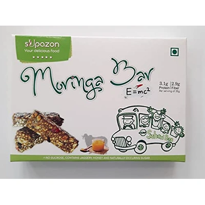 sUpazon Moringa Energy Bar, 35g Bar (2 Box: 10 Bars)