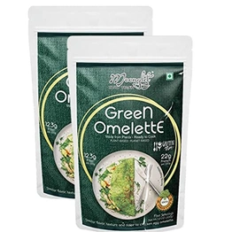 Moonglet Green Omelette (Zero Egg Green Omelette) | Pancake Alternative | 400g: Pack of2, 200g Each