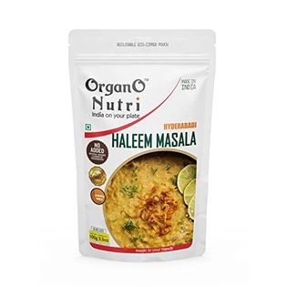 OrganoNutri Hyderabadi Haleem Masala | 100g | Reclosable Eco-Zipper Pouch