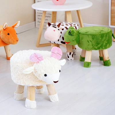 Sheep Animal Shaped Ottoman for Kids