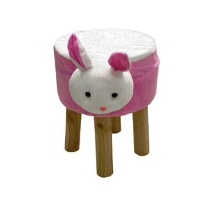 Rabbit Animal Shaped Ottoman for Kids