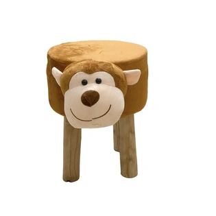 Monkey Animal Shaped Ottoman for Kids