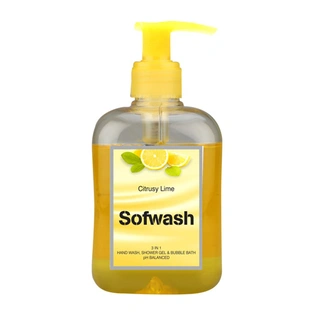 SOFWASH 3 IN 1 HAND WASH, SHOWER GEL & BUBBLE BATH - CITRUSY LIME (250 ML)