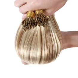 16" Blond Micro Beads100% Indian Remy Human Hair Extension