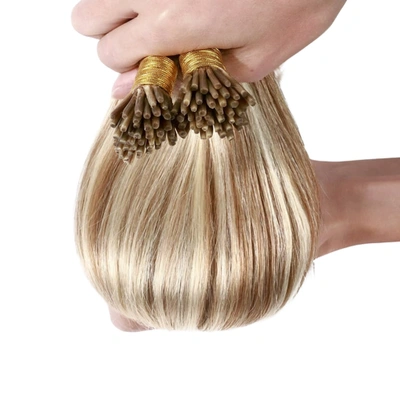 16" Blond Micro Beads100% Indian Remy Human Hair Extension