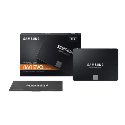 Samsung 860 EVO 1TB SATA 2.5" Internal Solid State Drive (SSD) (MZ-76E1T0)