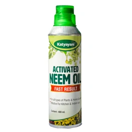 Katyayani Activated Neem Oil for Plants Garden Kitchen Insect Spray Pest Control Organic Azadirachtin Pesticide Fast Results