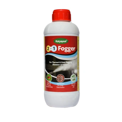 Katyayani 2 in 1 Organic Fogging Solution for Outdoor & Indoor Fog Effective for Mosquito & Other Flying Pest Control Best for Home Terrace Garden Hotel School Hospital