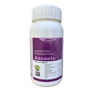 Katyayani Azozole Azoxystrobin 18.2 % + Difenoconazole 11.4 % SC dual systemic Broad-spectrum Fungicide for Plants and Home Garden Control Powdery Downy Mildews chili tomatoes cucurbits avocados