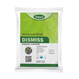 Katyayani Dimethomorph 50% WP can control the late blight disease in potato, tomato crops very effectively. katyayani dimethomorph 50% WP needs to be mixed with contact fungicide for effective control