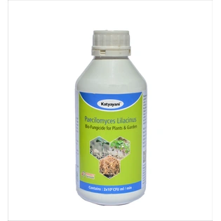 Katyayani Lilacinus Bio nematicide (2 x 10*8 CFU ml/min) Powerful Control of nematodes root knot reniform & Stunt Nematode for all types of Plants and Garden Eco-friendly biological Liquid