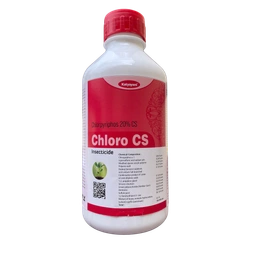 Chlorpyriphos 20% is recommended for the control of Hispa, leaf roller, stem borer, whorl maggot, aphids, cutworm, Bihar hairy caterpillar, black bug, perilla, whitefly, jassids, pink bollworm etc..