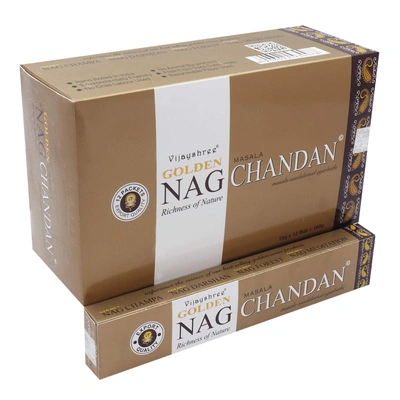 Vijayshree Golden Nag Chandan Masala Agarbatti 15gm x 12 Small Boxes