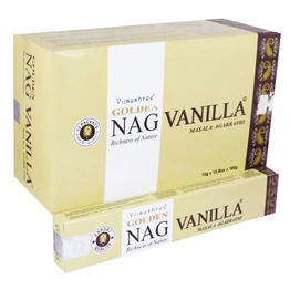 Vijayshree Golden Nag Vanilla Masala Agarbatti 15gm x 12 Small Boxes