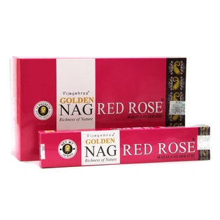 Vijayshree Golden Nag Red Rose Masala Agarbatti 15gm x 12 Small Boxes