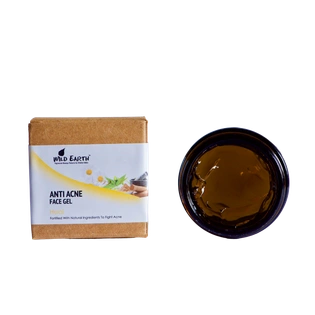 Wild Earth Anti Acne Face Gel (60 gms), Extremely Light & Non-Greasy, Miracle Gel for All Types of Acne |Made with natural ingredients