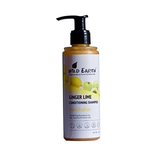 Wild Earth Ginger Lime Conditioning Shampoo (For Oily Hair) Sulphate & Paraben Free (210 ml)