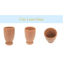 Clay Lassi Glasses with Six Pieces