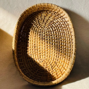 Oval Natural Weave Kosh Tray