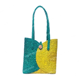 Sabai Grass Yelllow & Sky Tote bag