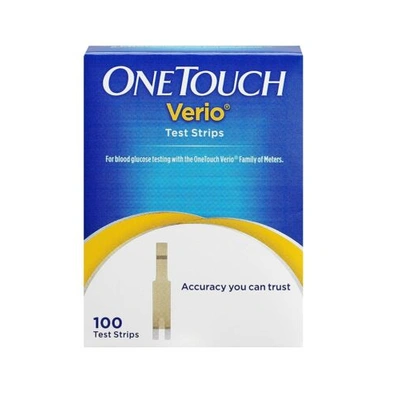 OneTouch Verio Test Strips Pack of 100 test strips 09/2022 expiry.