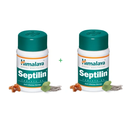 OFFICIAL SEPTILIN HIMALAYA 2 BOX 120 TABLETS IMMUNITY BOOST ALLERGIC DISEASES