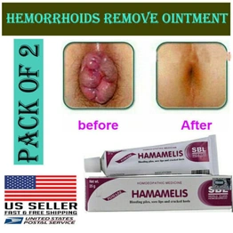 2 X Hemorrhoids Remove Ointment Herbal Cream Relief Piles Pain Reduce Itching US