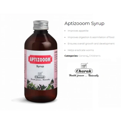 Herbal Aurvedic CHARAK PHARMACEUTICALS Aptizooom Syrup 200ML Aptizoom Syrup