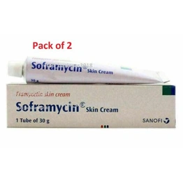 Lot of 2 Sanofi's Skin Cream - 30g for Burns Scalds Wounds Cuts