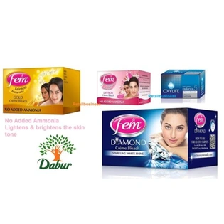 Dabur Fem Cream Creme Bleach Face Skin Whitening - Oxylife