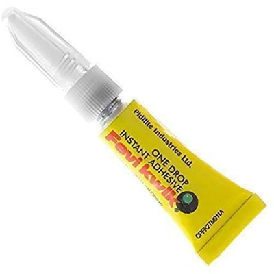 10 x Fevi Kwik Super Glue-Power Flexi Mini Trio Gel Flexible Adhesive 1gm Tube