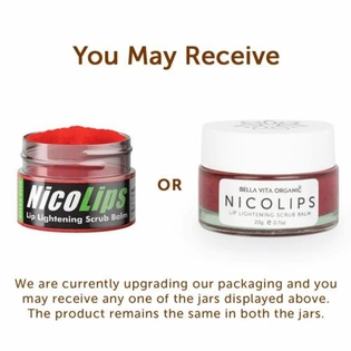 NicoLips Lip Balm Scrub For Lightening & Brightening Dark Lips