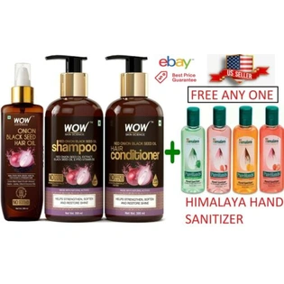 WOW Skin Science Onion Oil Ultimate HairCare Kit(Shampoo+Conditioner+Oil)-800ml