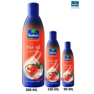 Parachute Advansed Ayurvedic Hot Oil, Warming Coconut Hair Oil,Frizz Free Hair - 90ml