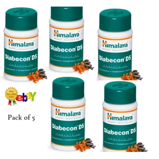 5 Pack Himalaya Diabecon DS / Helps control Blood Sugar