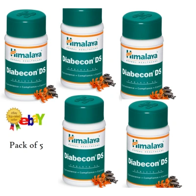 5 Pack Himalaya Diabecon DS / Helps control Blood Sugar