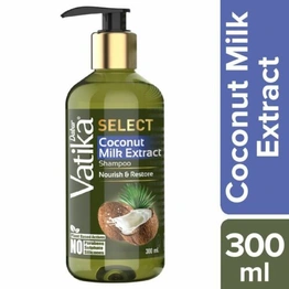 Dabur Vatika Shampoo - Coconut Milk Extract, Nourish & Restore, 300 ml