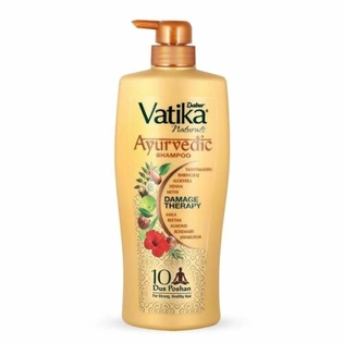 Dabur Vatika Ayurvedic Shampoo goodness of ten potent For 10 Hair Problems,640ml