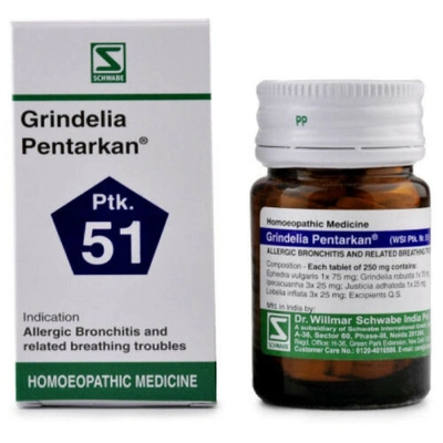 Willmar Schwabe Grindelia Pentarkan Ptk 51 Tablet (20g)