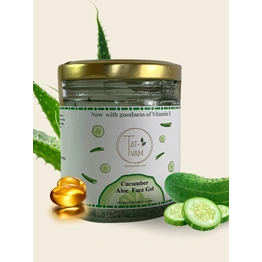 Organic Aloe Vera Face Gel with Pure Cucumber extract & Vitamin E